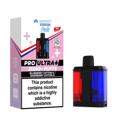 Hayati Pro Ultra+ 25K - Replacement Pod - Blueberry Cotton K/Raspberyy Cotton K