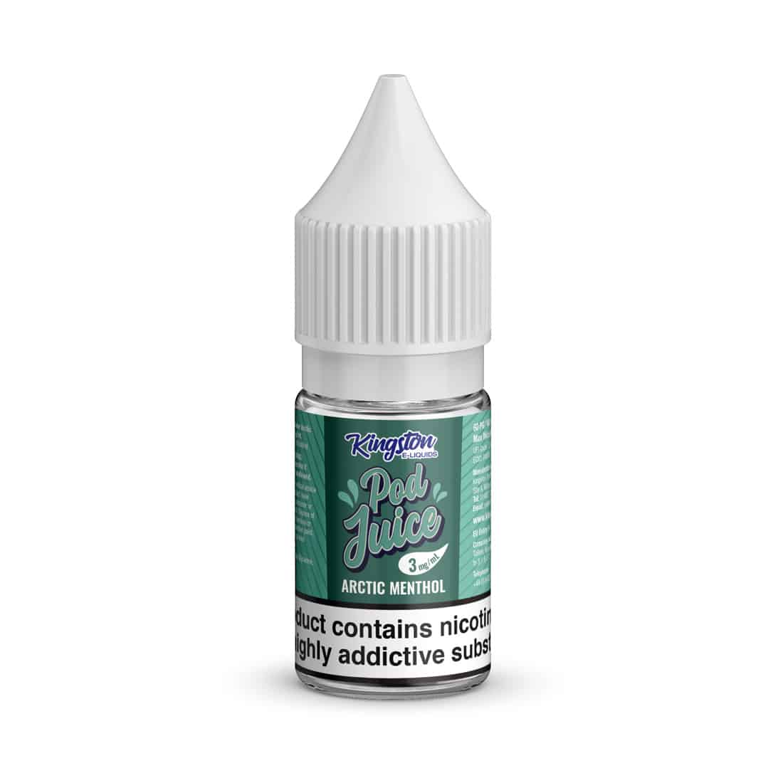 Kingston Pod Juice 10ml | 3mg | Artic Menthol