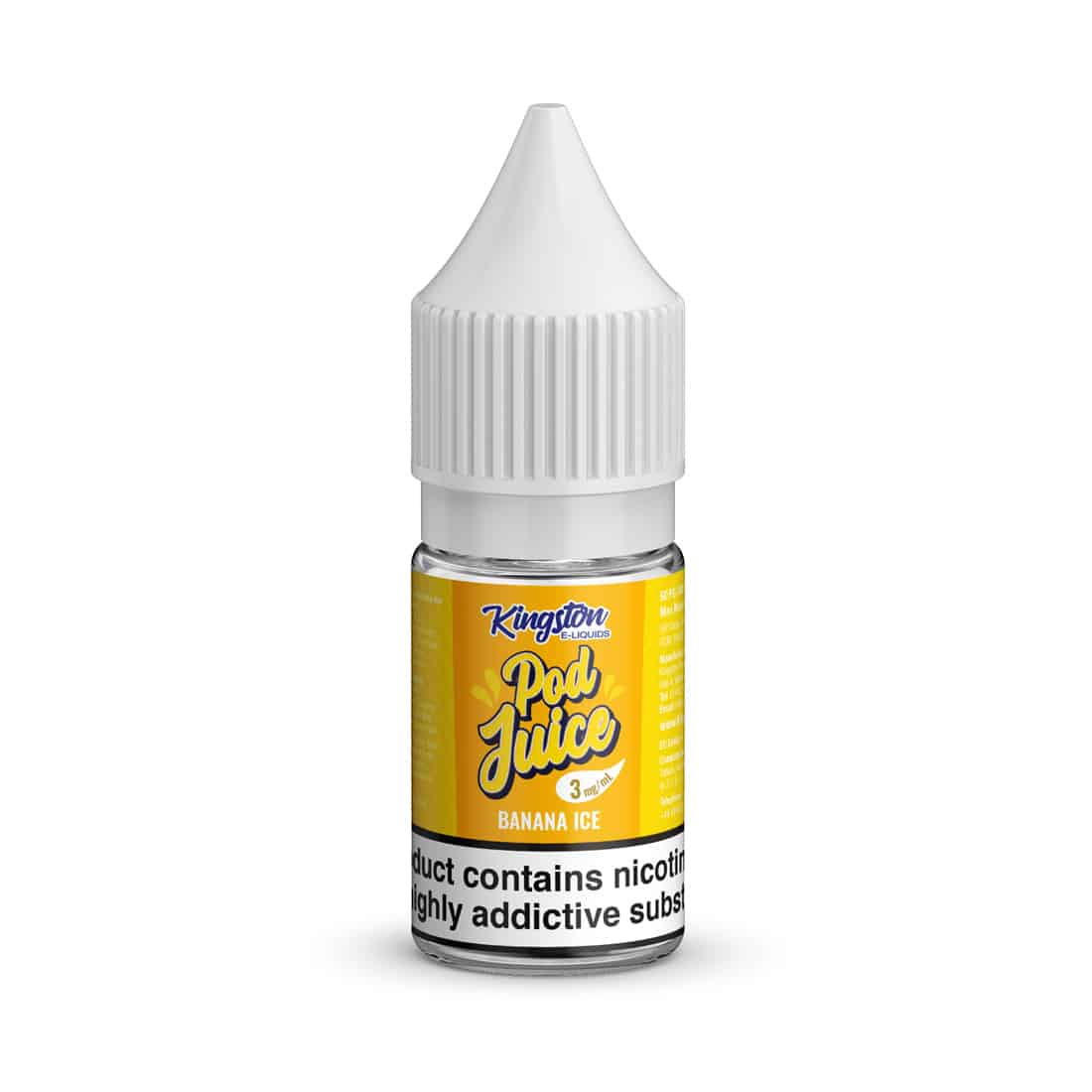 Kingston Pod Juice 10ml | 3mg | Banana Ice