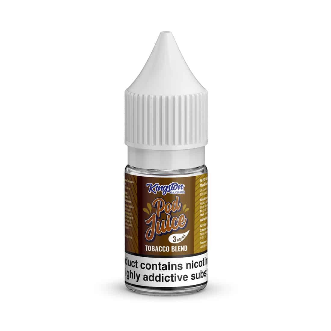 Kingston Pod Juice 10ml | 3mg | Tobacco Blend